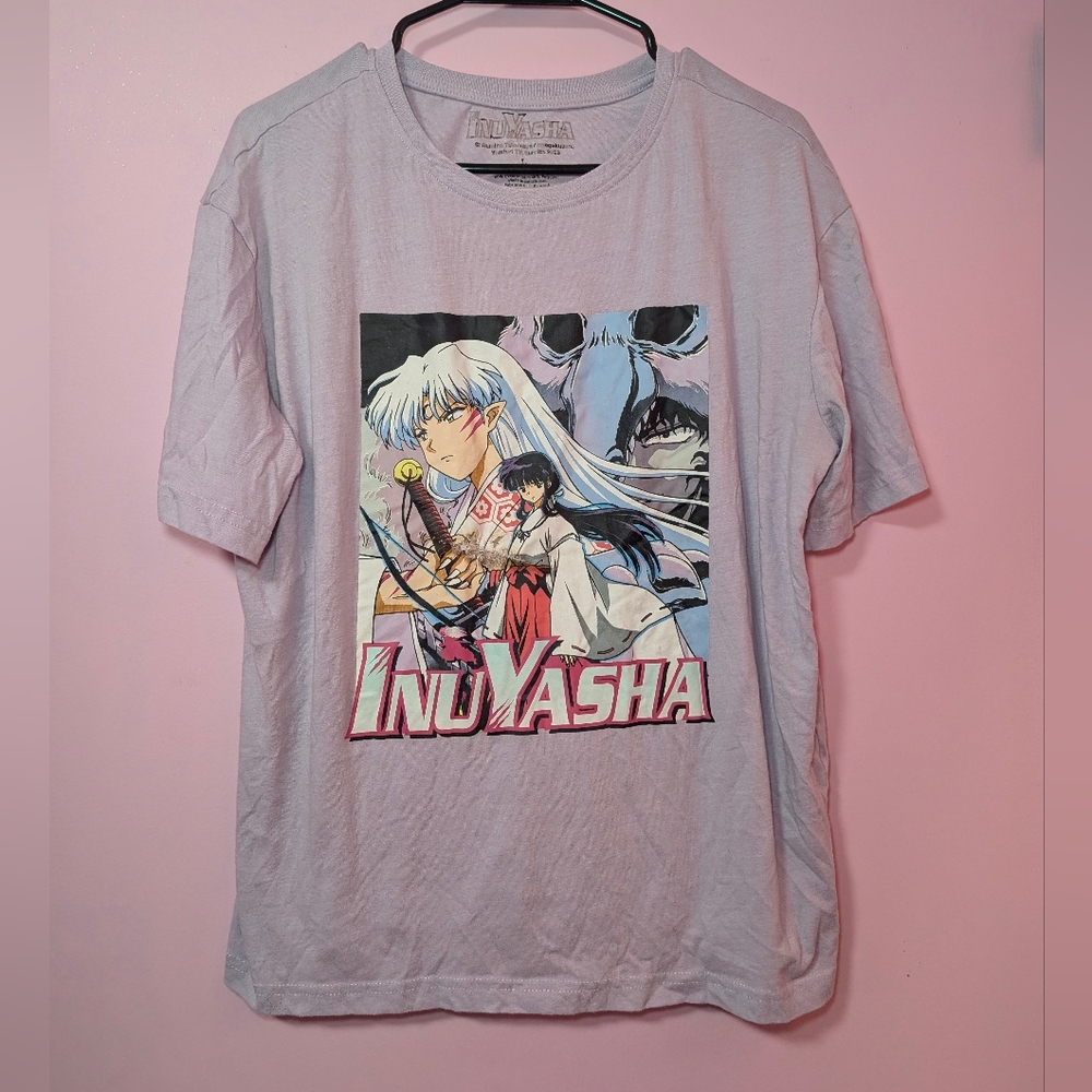 🔥 Inuyasha Anime Distressed T-Shirt - Picture 1 of 5